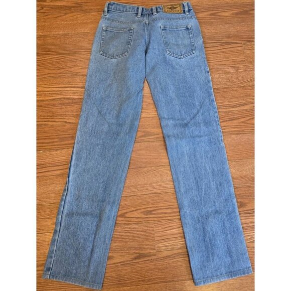 Oliveo MYOJ Womens Jeans Handmade 29W x 33L Ultra Low Rise Straight Leg READ - Picture 11 of 14